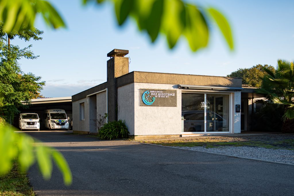 Façade du siège social d'Ambulances Dax Assistance